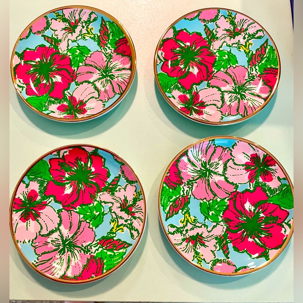 Lilly Pulitzer Floral Ceramic Coasters